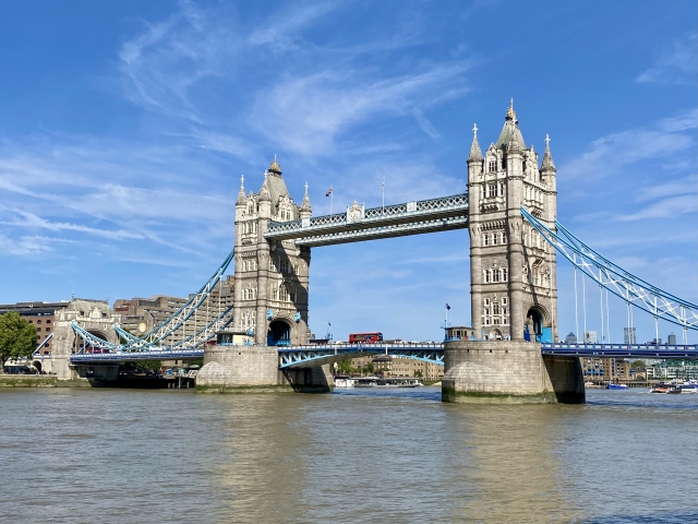 タワーブリッジとテムズ川
